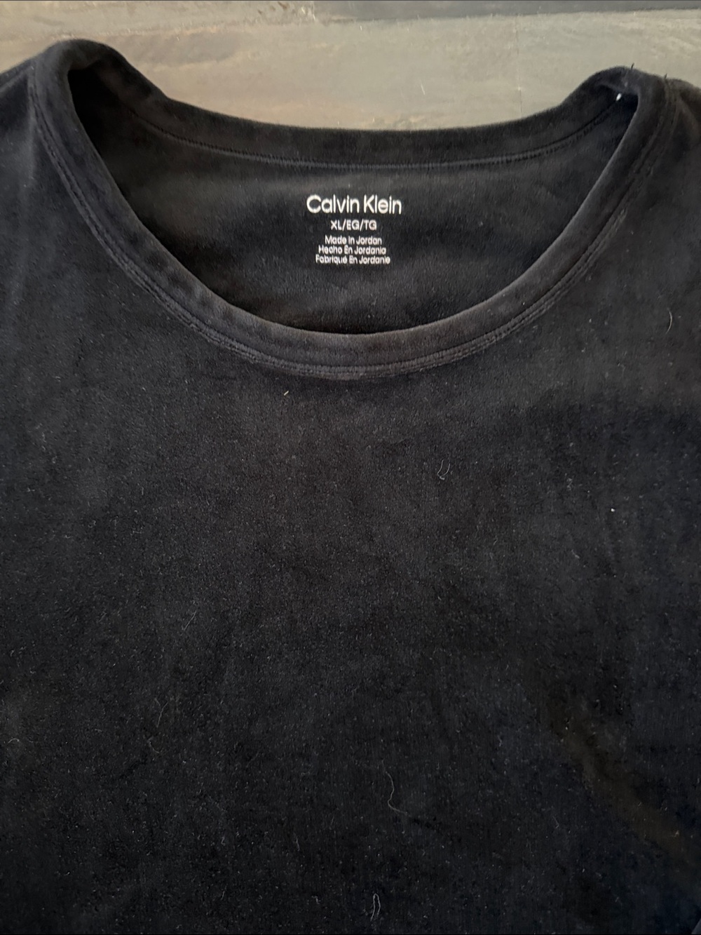 Calvin Klein Men's Black Crewneck Short Sleeve Tee